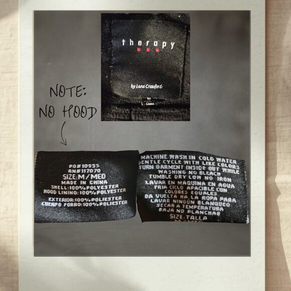 Therapy by Lane Crawford Black Peacoat Jacket | Size M - Picture 4 of 4